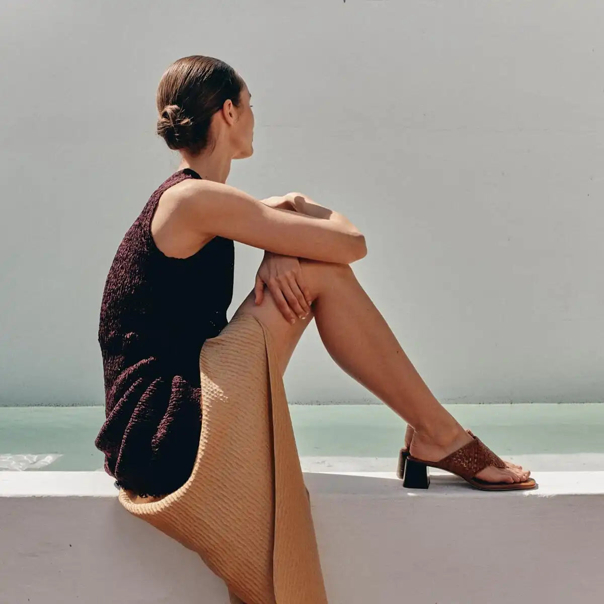 The Deia 50 - Saddle Woven Leather
