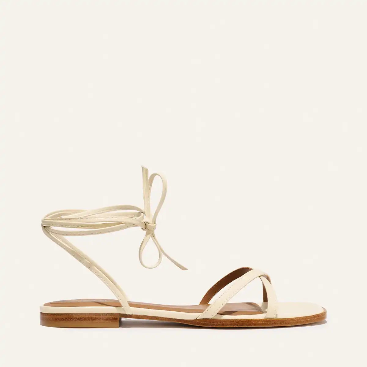 The Wrap Sandal - Ivoire Nappa