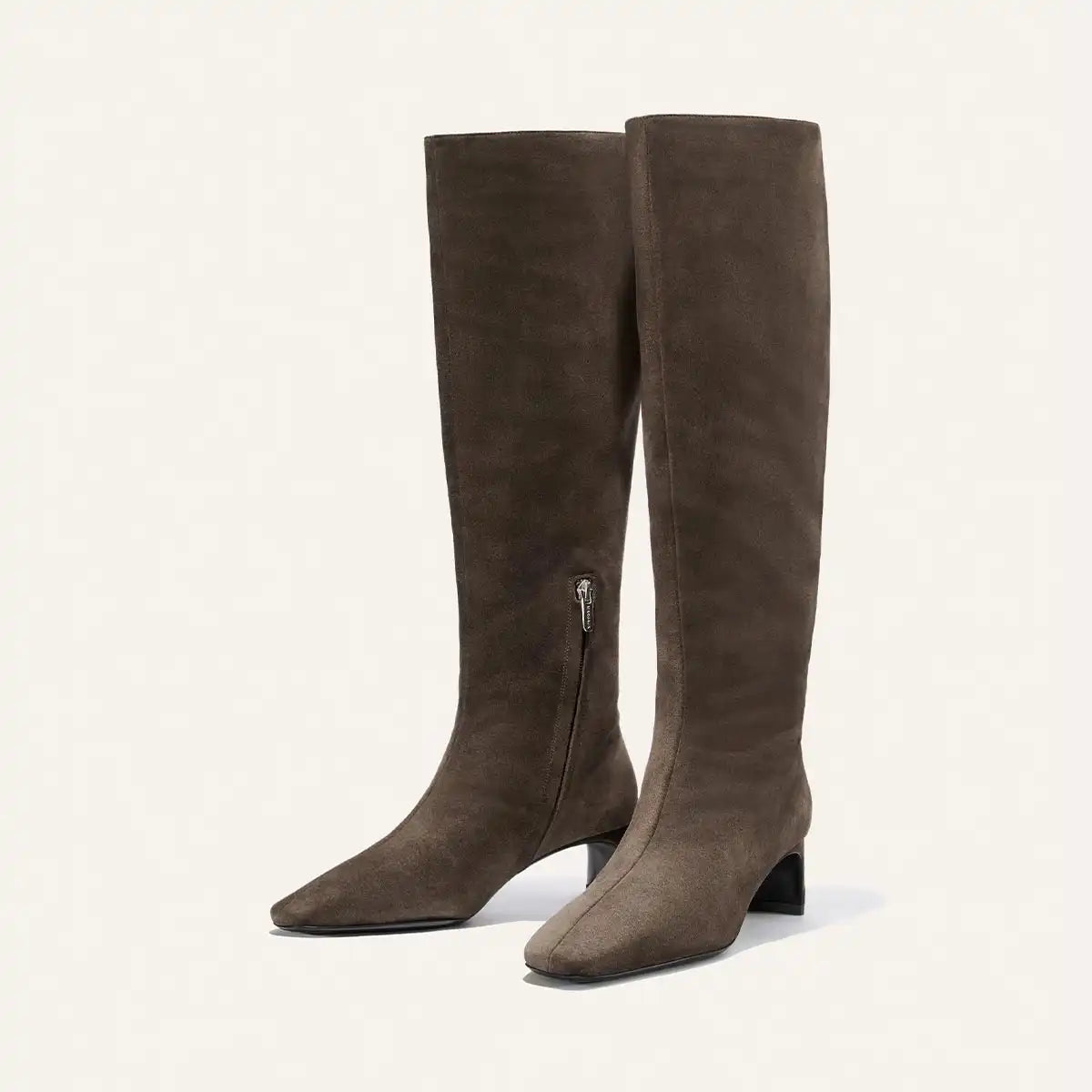 The Brera Knee-High Boot - English Brown Suede