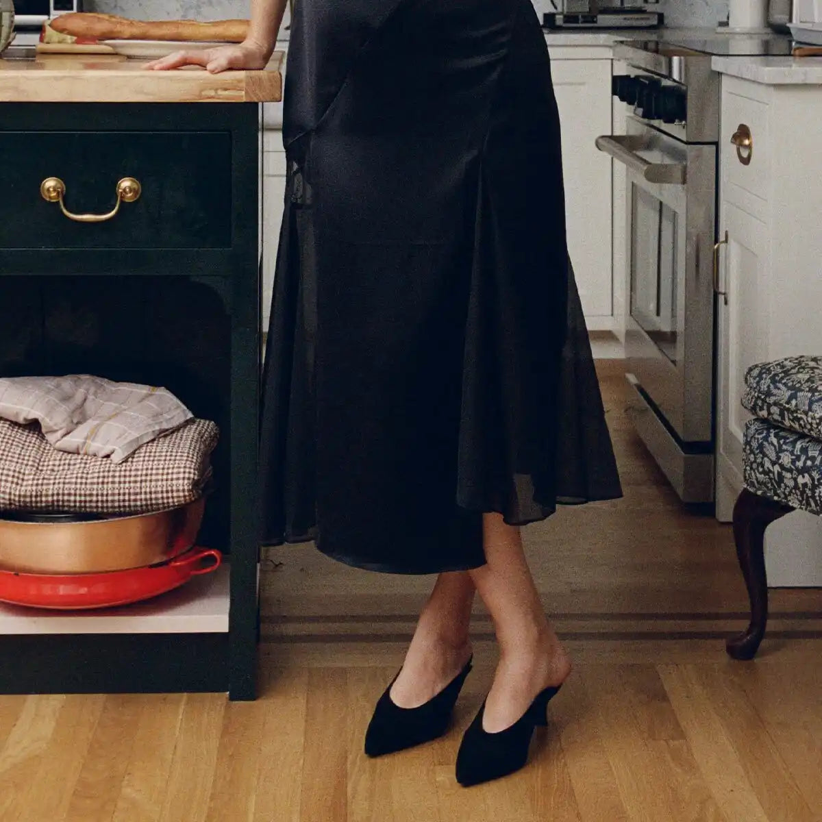 Alison Roman x Margaux: The Parlor Mule - Black Suede