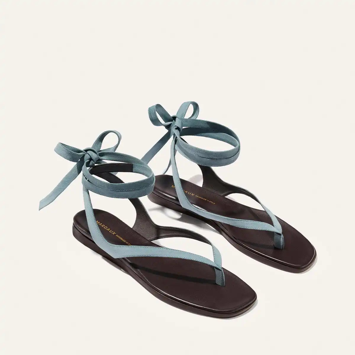The Palermo Wrap Sandal - Ocean Suede