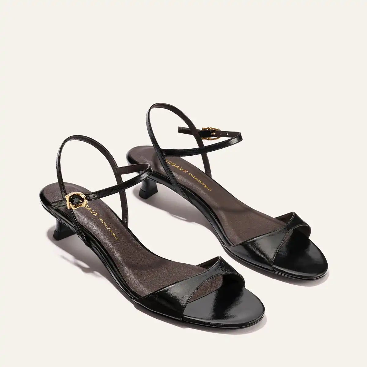 The Lotto 35 - Black Crinkle-Gloss Nappa