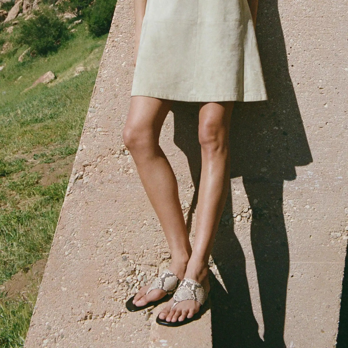 The Deia - Natural Python Embossed