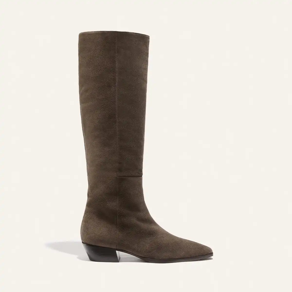 The Sierra Knee-High Boot - English Brown Suede
