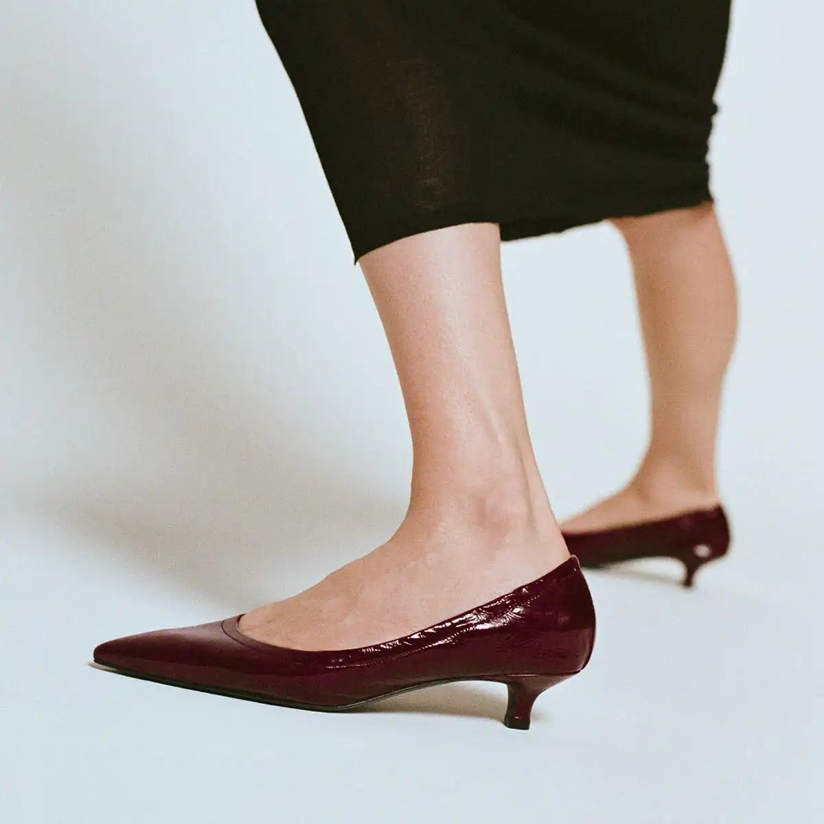 The Roma 40 - Merlot Crinkle Patent