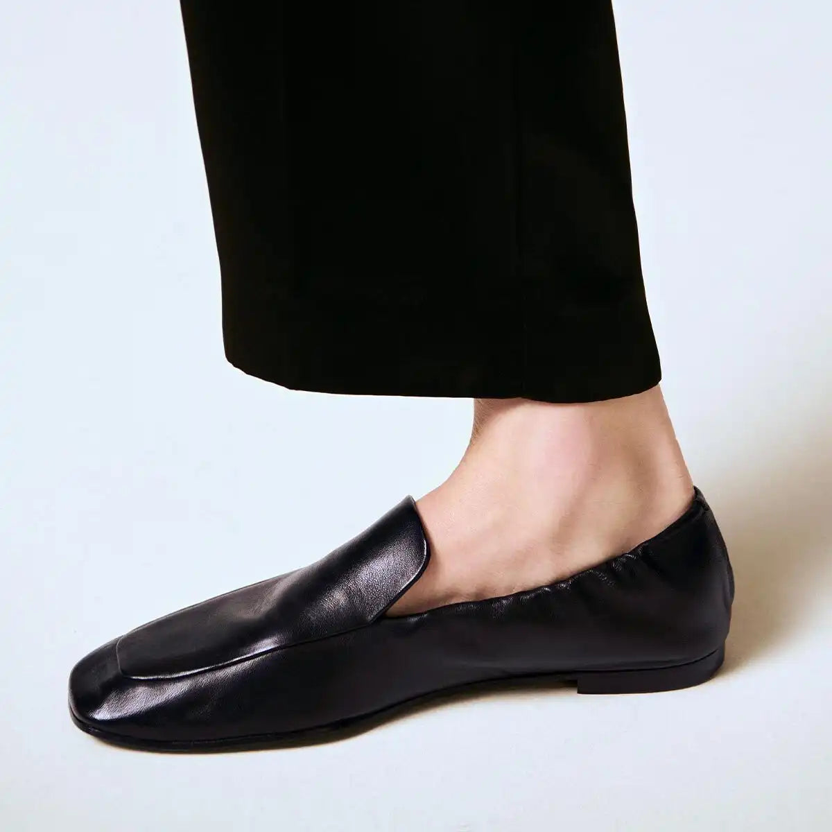 The Studio Loafer - Black Nappa