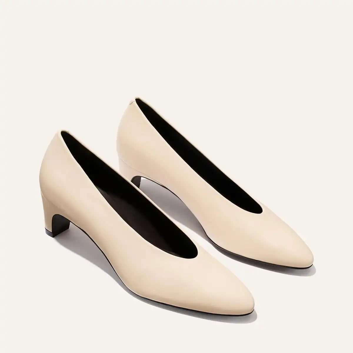 The Augusta Glove Pump - Bone Nappa