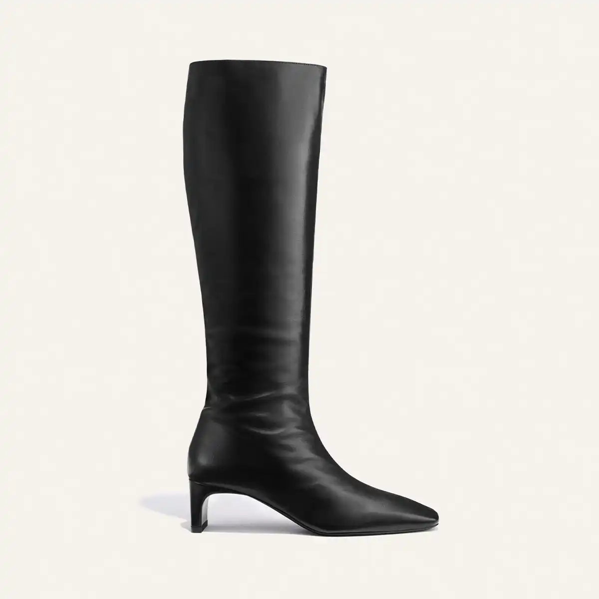 The Brera Knee-High Boot - Black Calf