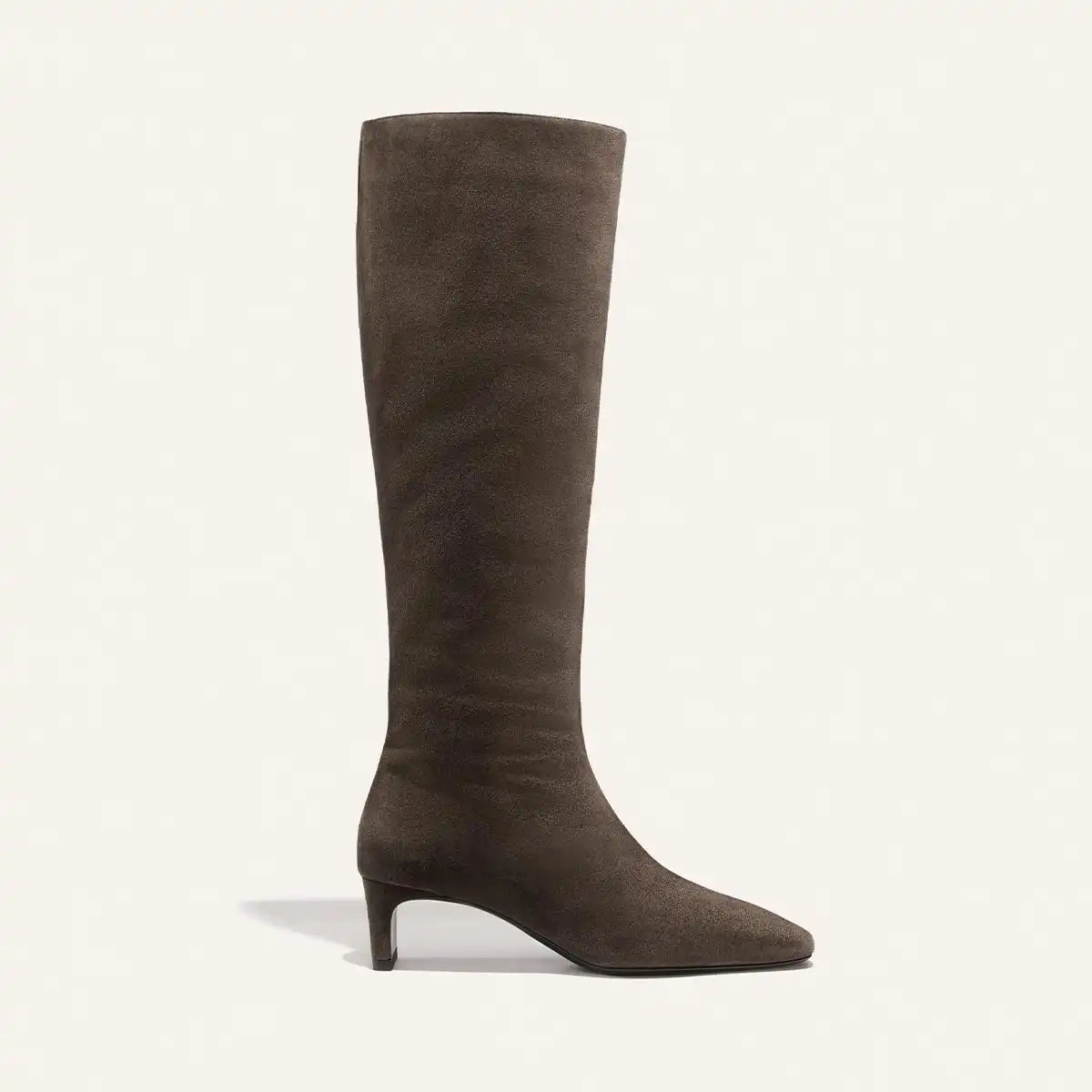 The Brera Knee-High Boot - English Brown Suede