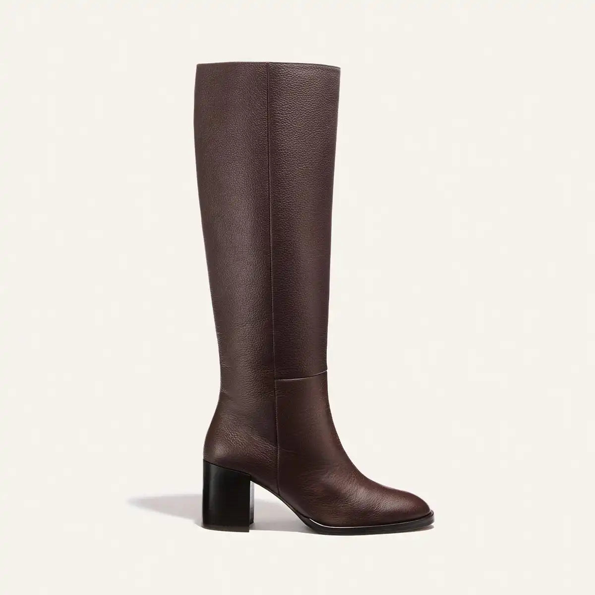 Alison Roman x Margaux: The Charlie Boot - Brown Tumbled Calf