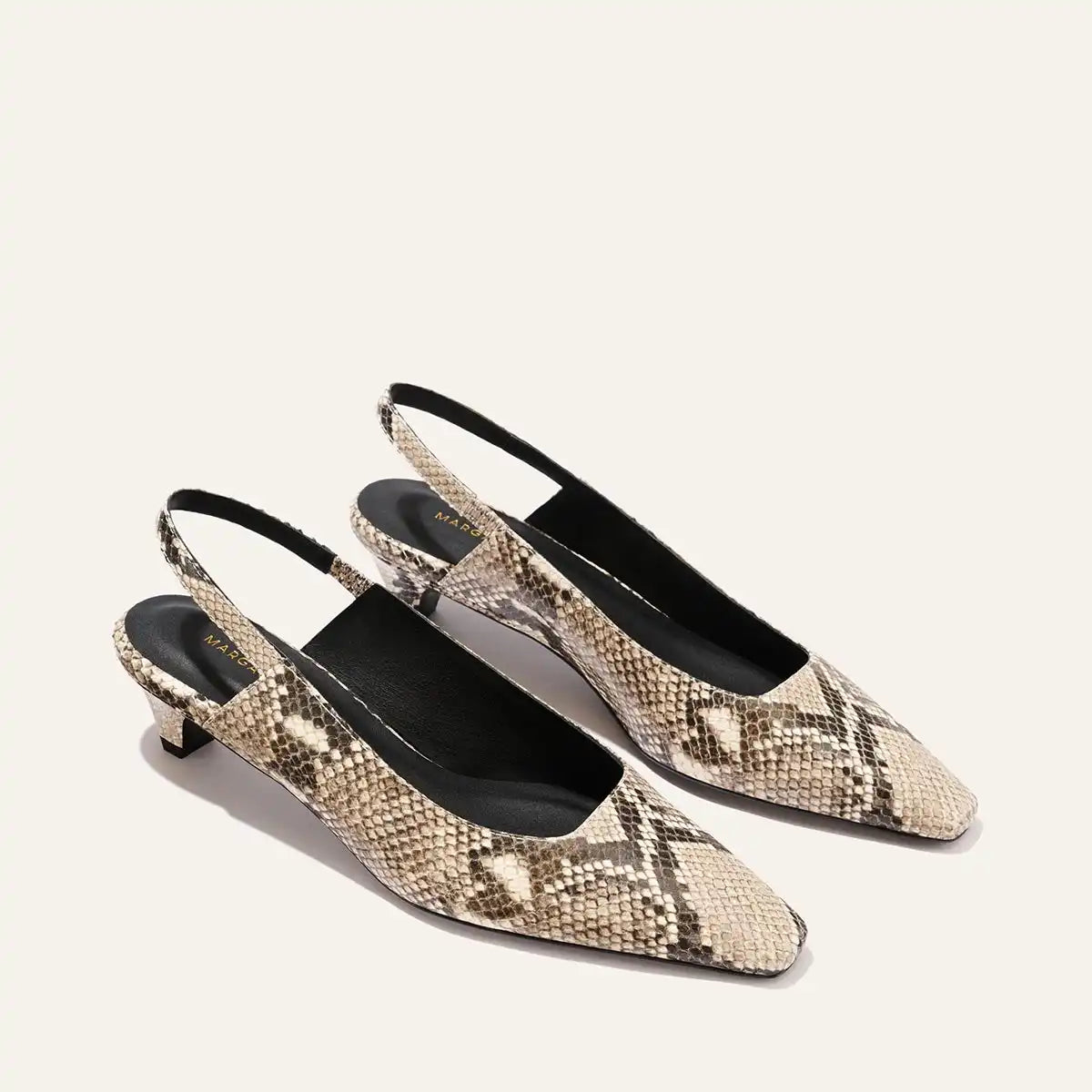 The Sofia Sling - Natural Python Embossed