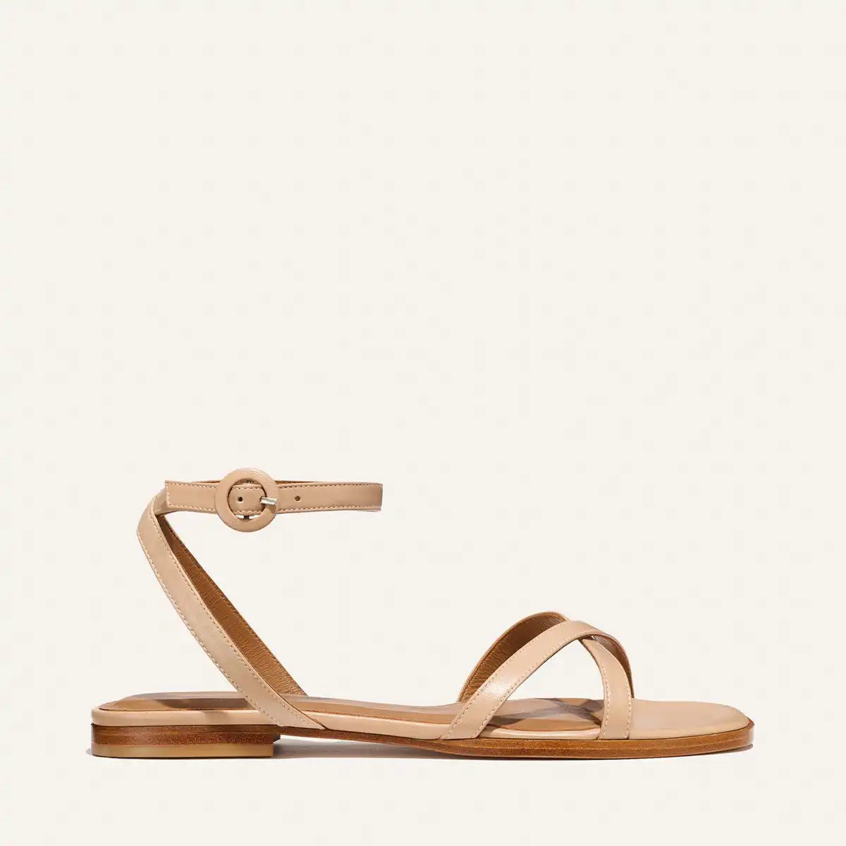The Flat Sandal - Dune Nappa