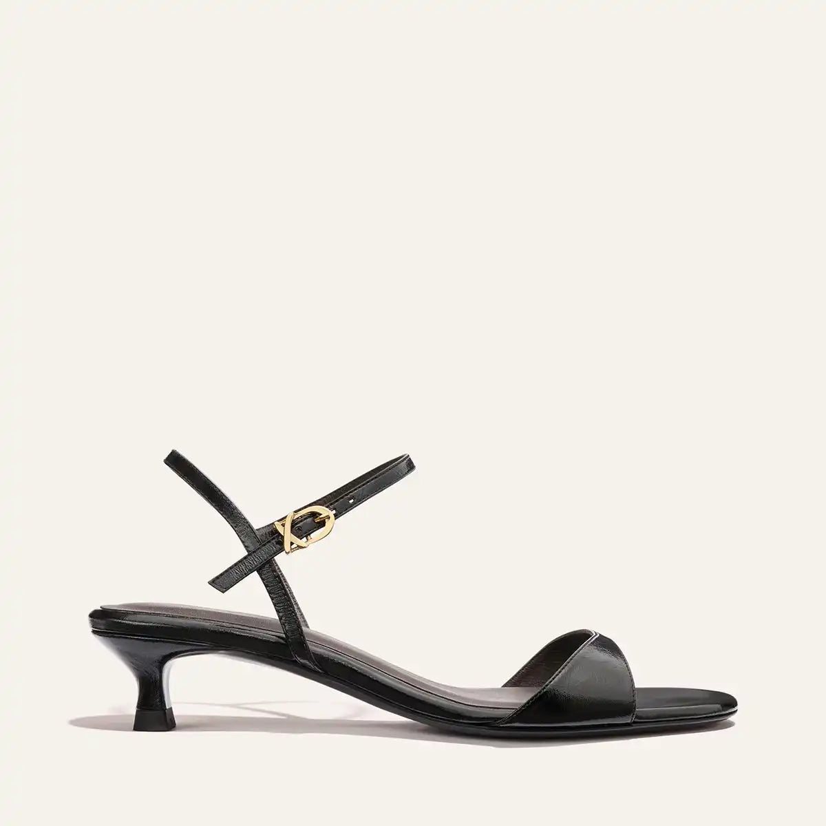The Lotto 35 - Black Crinkle-Gloss Nappa