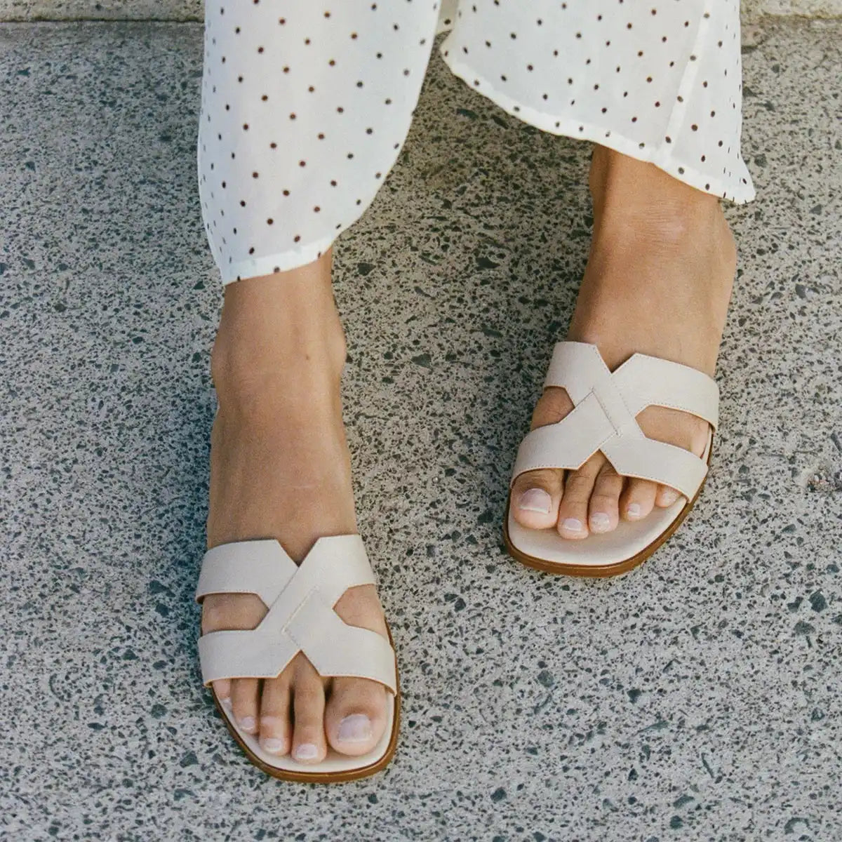 The MX Sandal - Latte Calf
