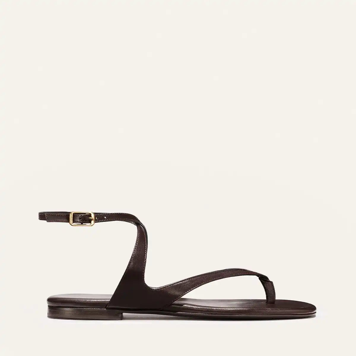 The Palermo Sandal - Espresso Nappa