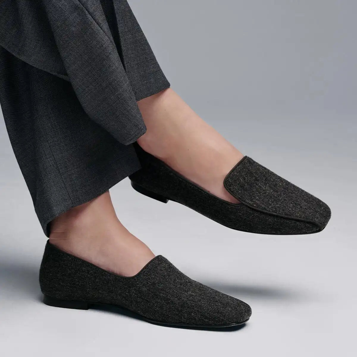 The Portia Loafer - Grey Flannel