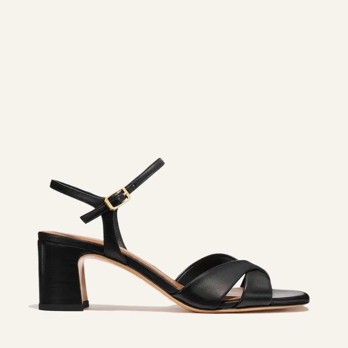 The Paloma Sandal - Black Nappa