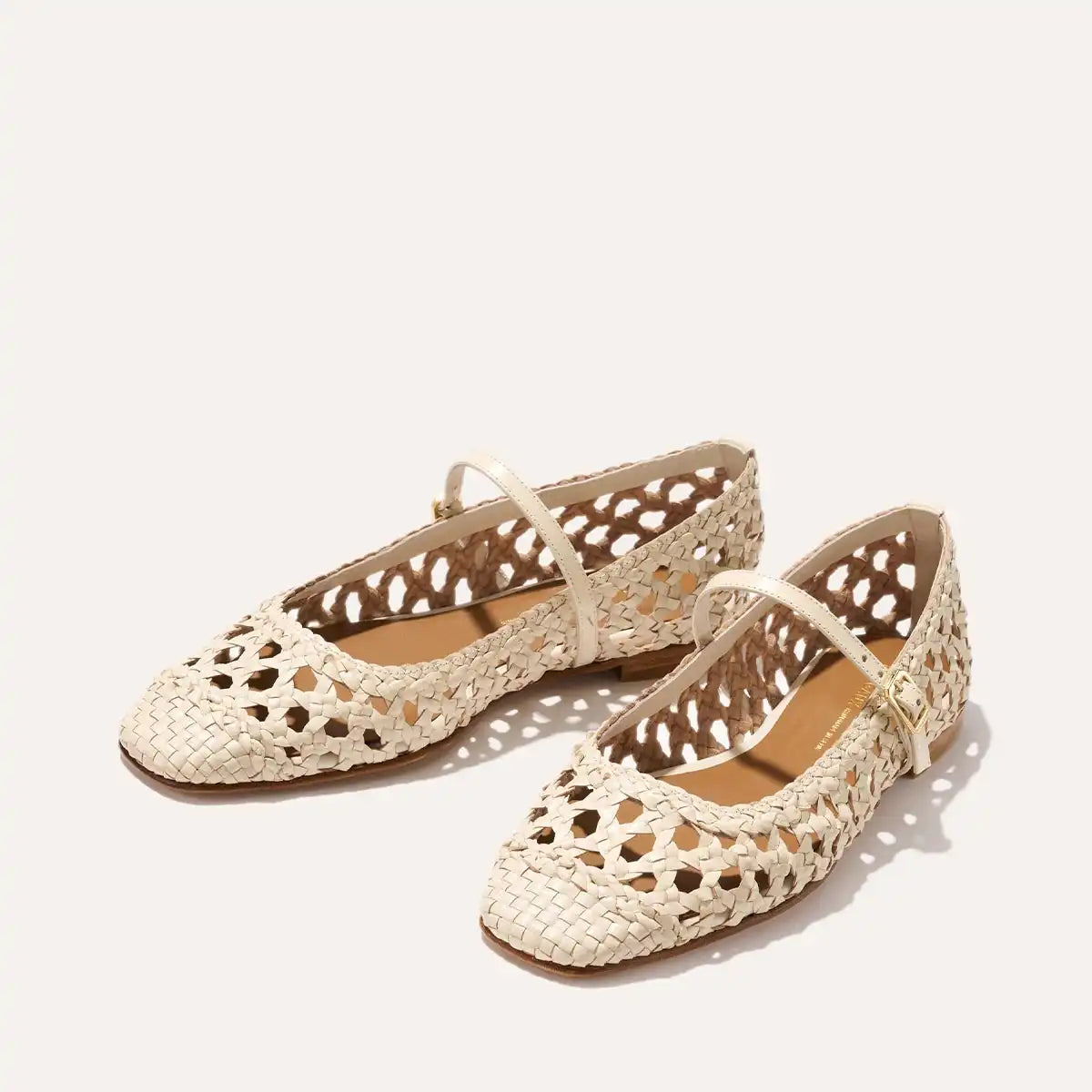 The Fonteyn Jane - Ecru Woven Leather