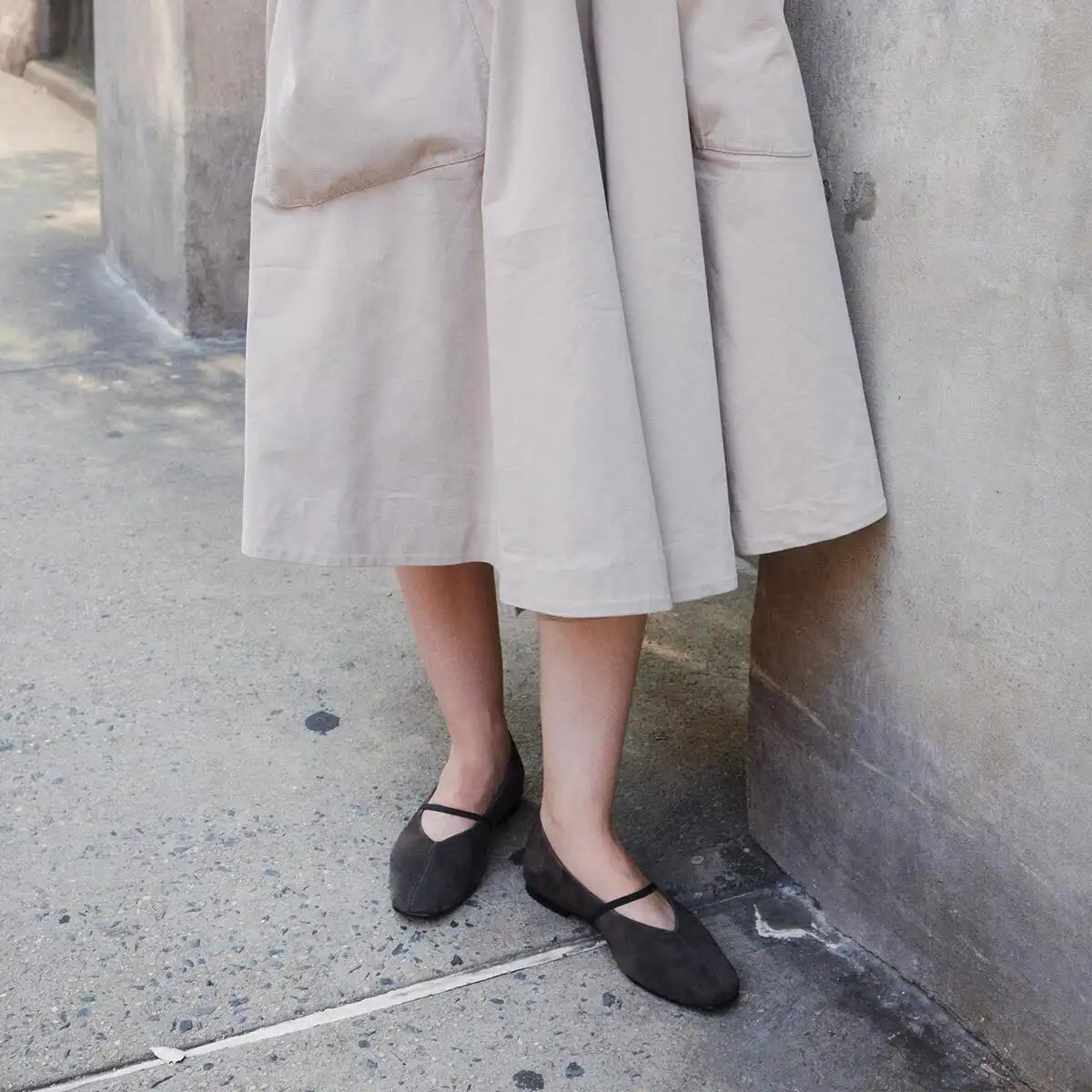 The Phoebe - Graphite Suede
