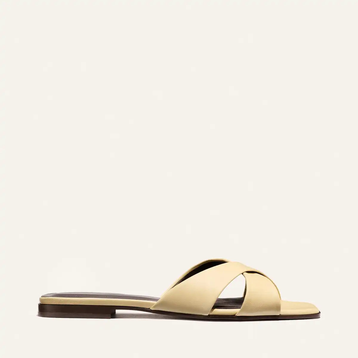 Alex Mill x Margaux: The Selene Flat Sandal - Butter Nappa