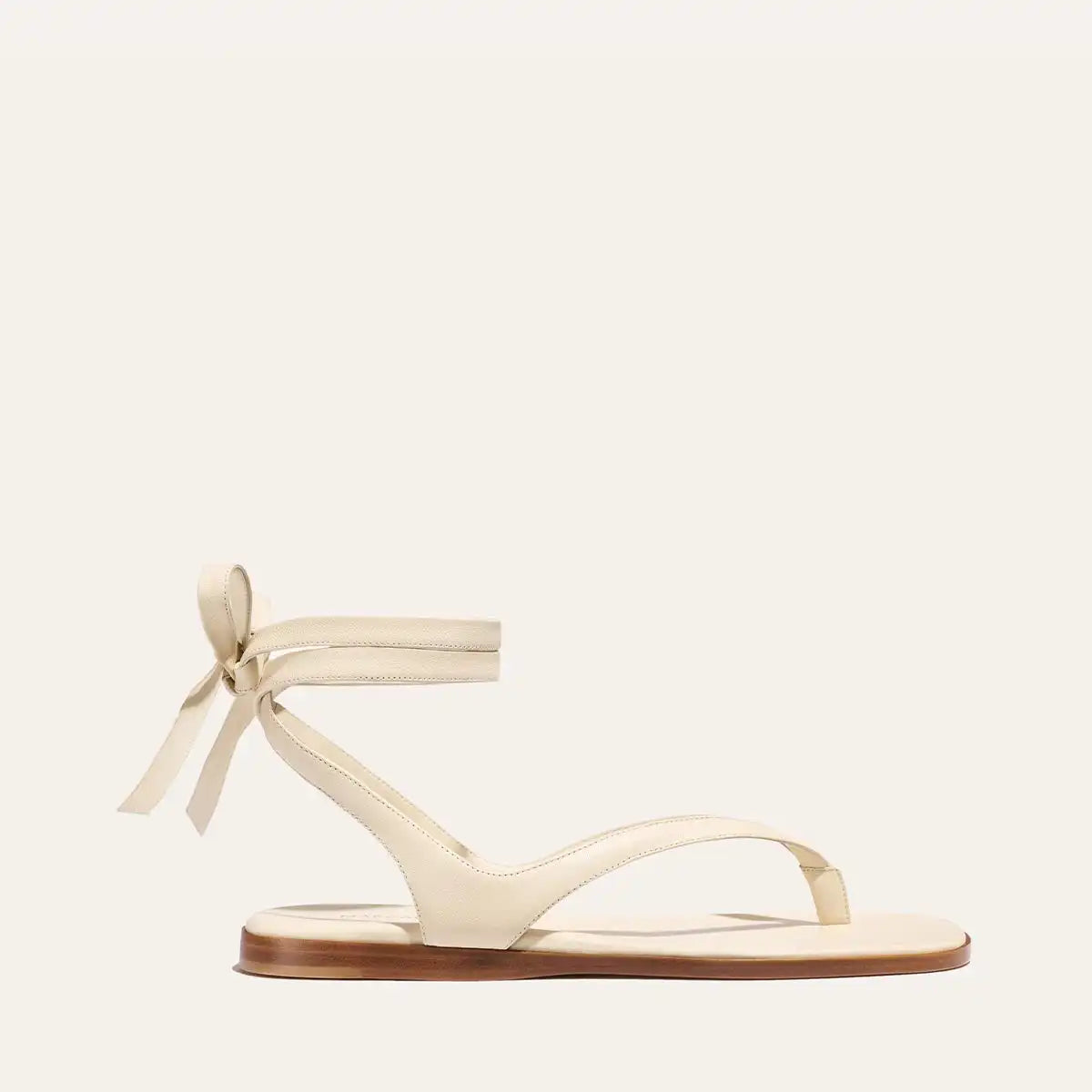 The Palermo Wrap Sandal - Ivoire Nappa