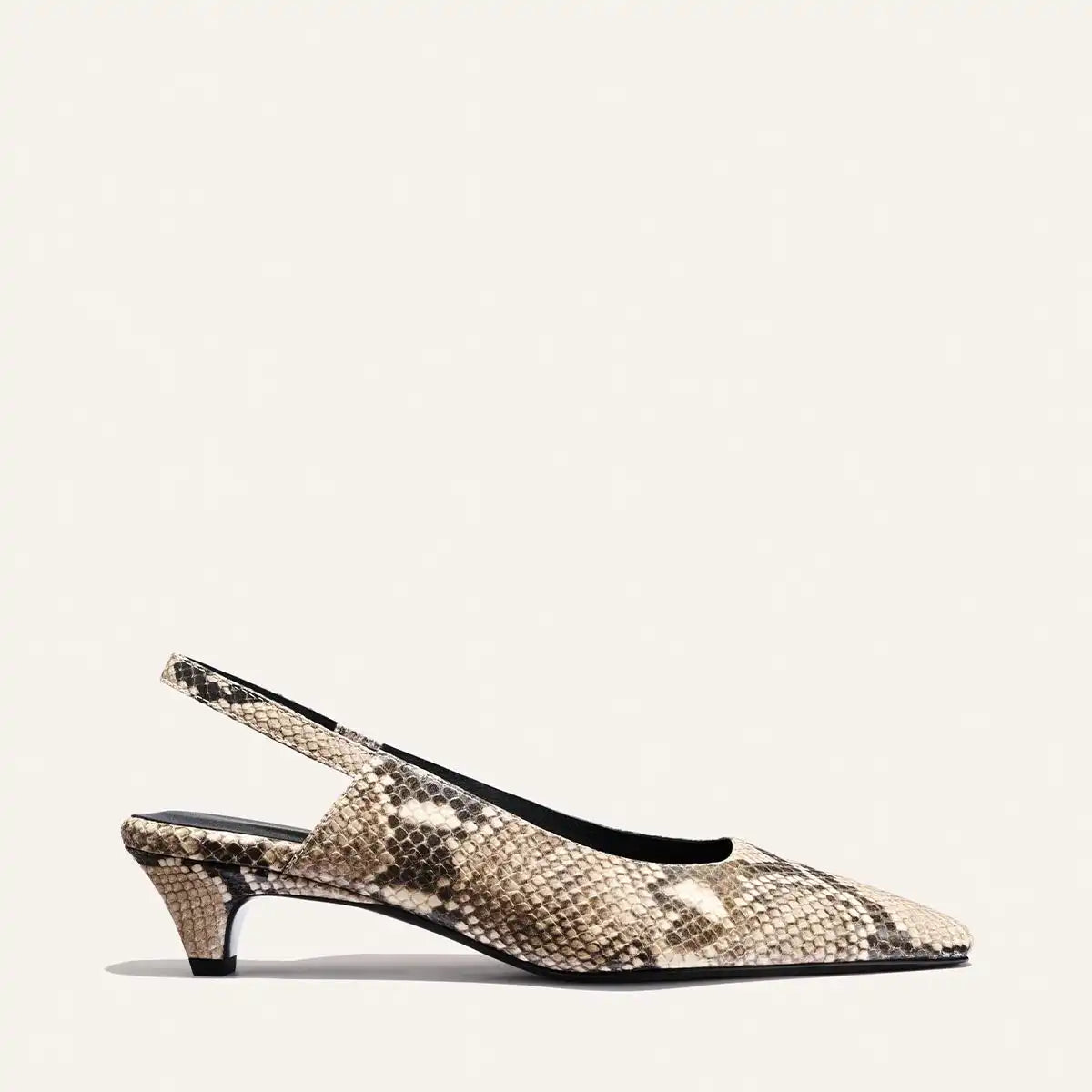 The Sofia Sling - Natural Python Embossed