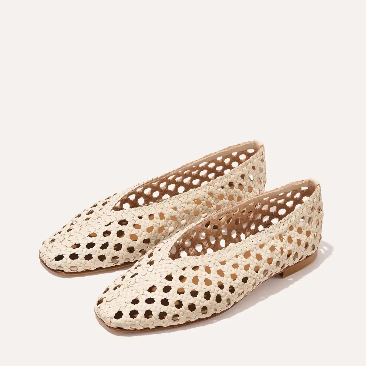 The Woven Paz - Ecru Woven Leather