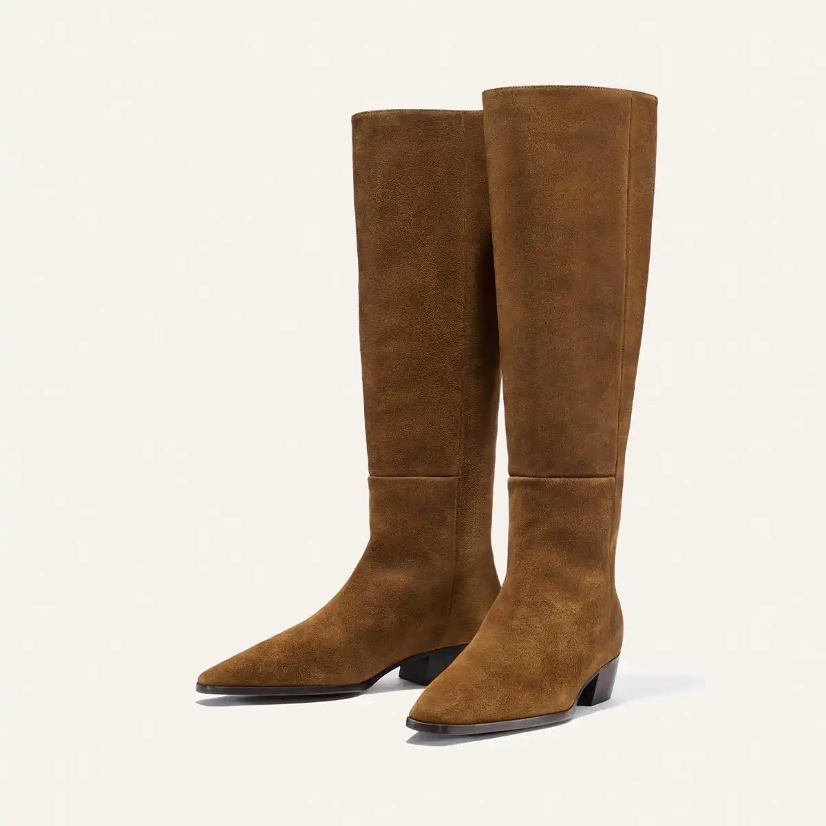 The Sierra Knee-High Boot - Cedar Suede