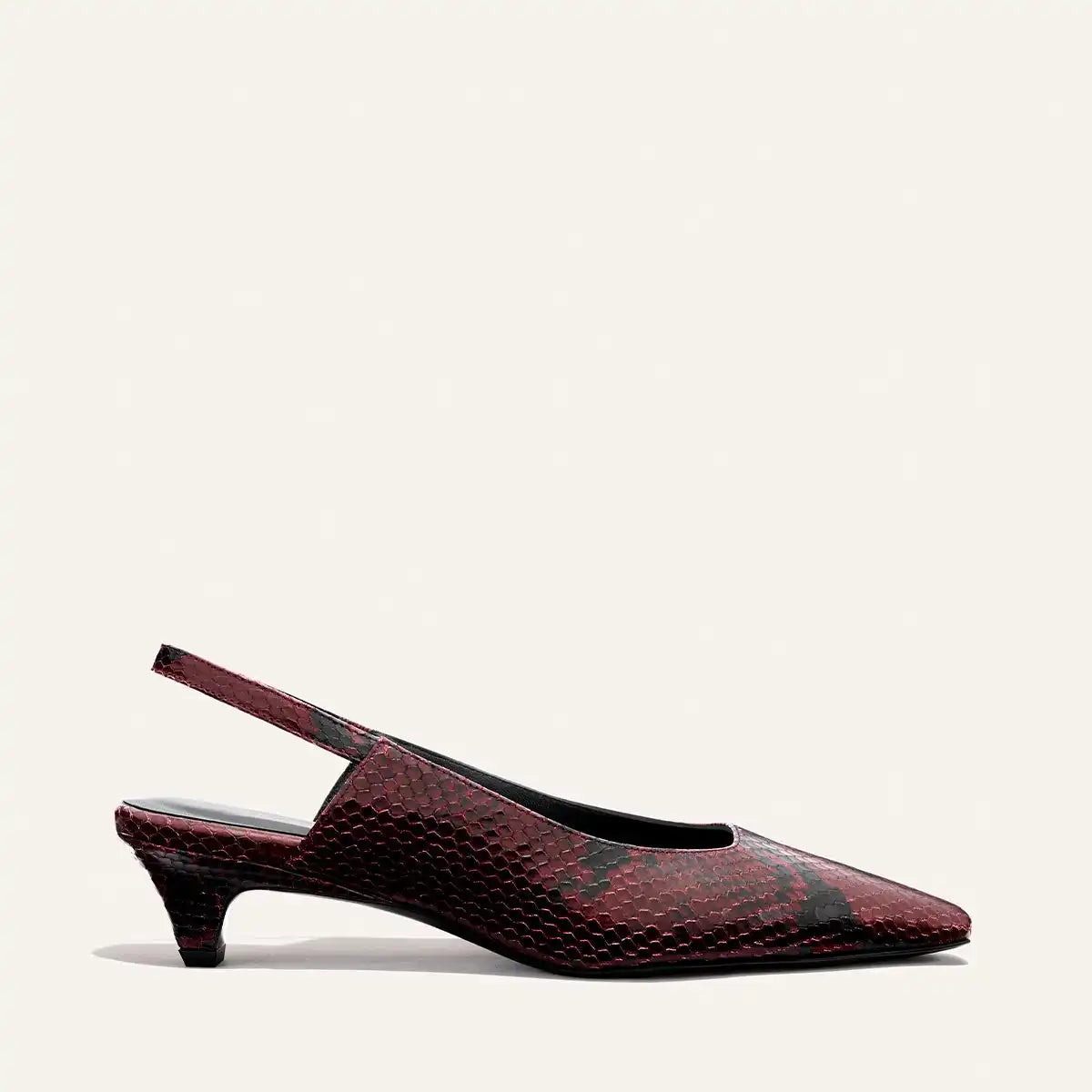 The Sofia Sling - Burgundy Python Embossed