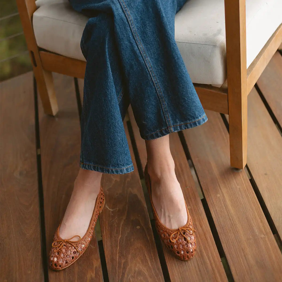 The Demi - Saddle Woven Leather