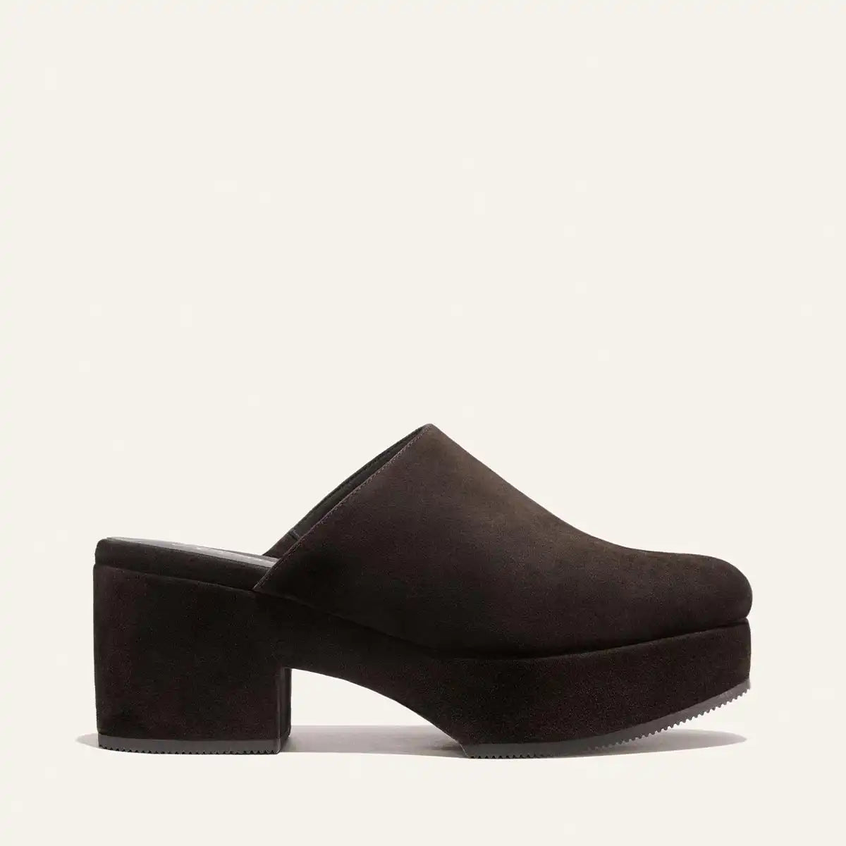 Alison Roman x Margaux: The Atlantic Clog - Dark Chocolate Suede