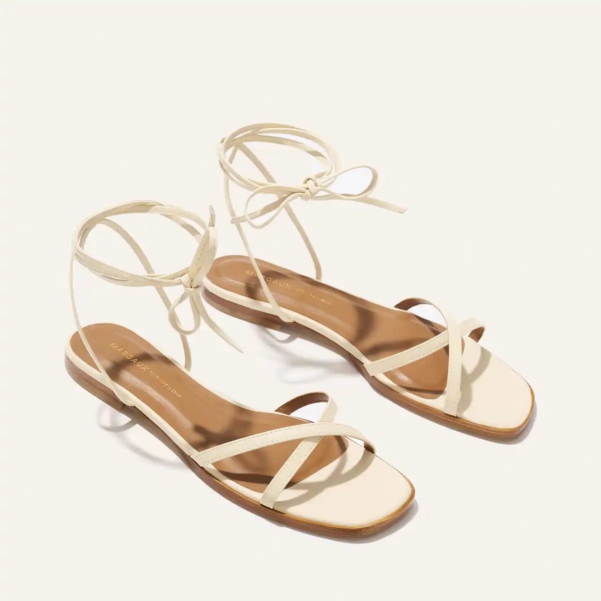 The Wrap Sandal - Ivoire Nappa