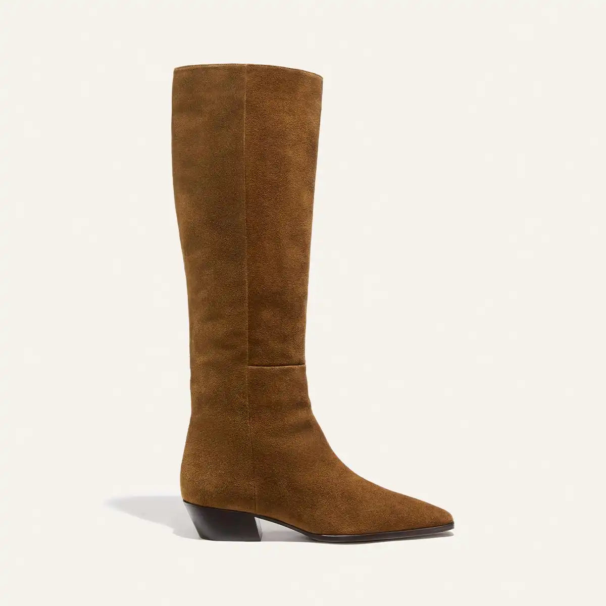 The Sierra Knee-High Boot - Cedar Suede