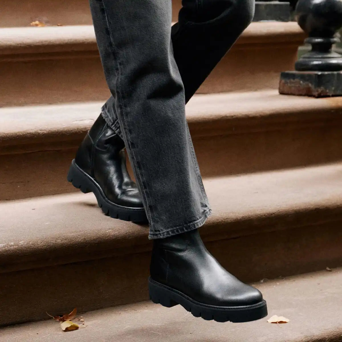 The Wells Boot - Black Calf