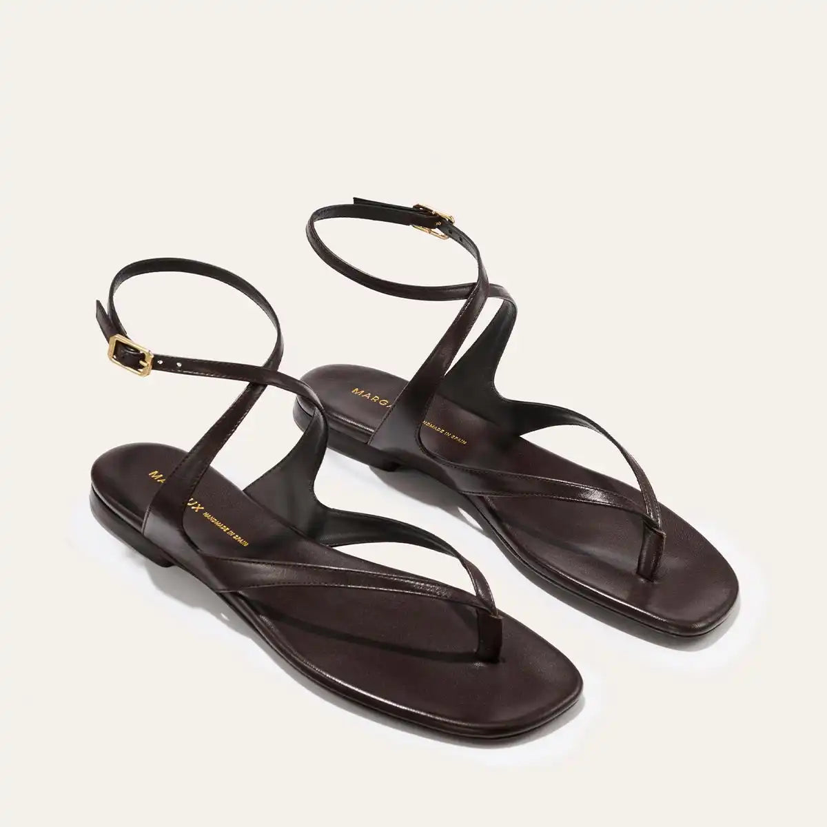 The Palermo Sandal - Espresso Nappa
