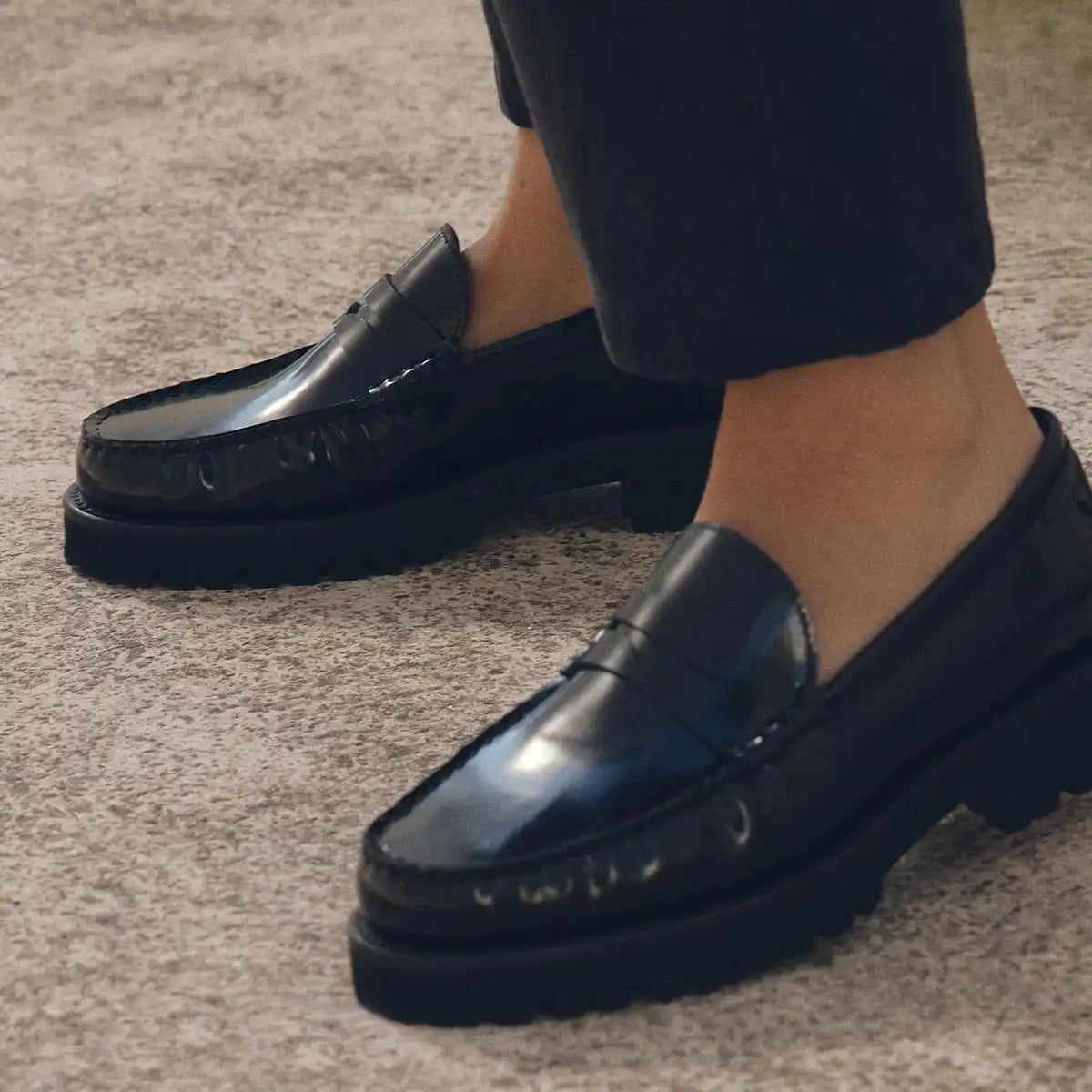 The Louisa Loafer - Black Calf